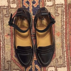 Leonie Pointed Ankle Strap Penny Loafers